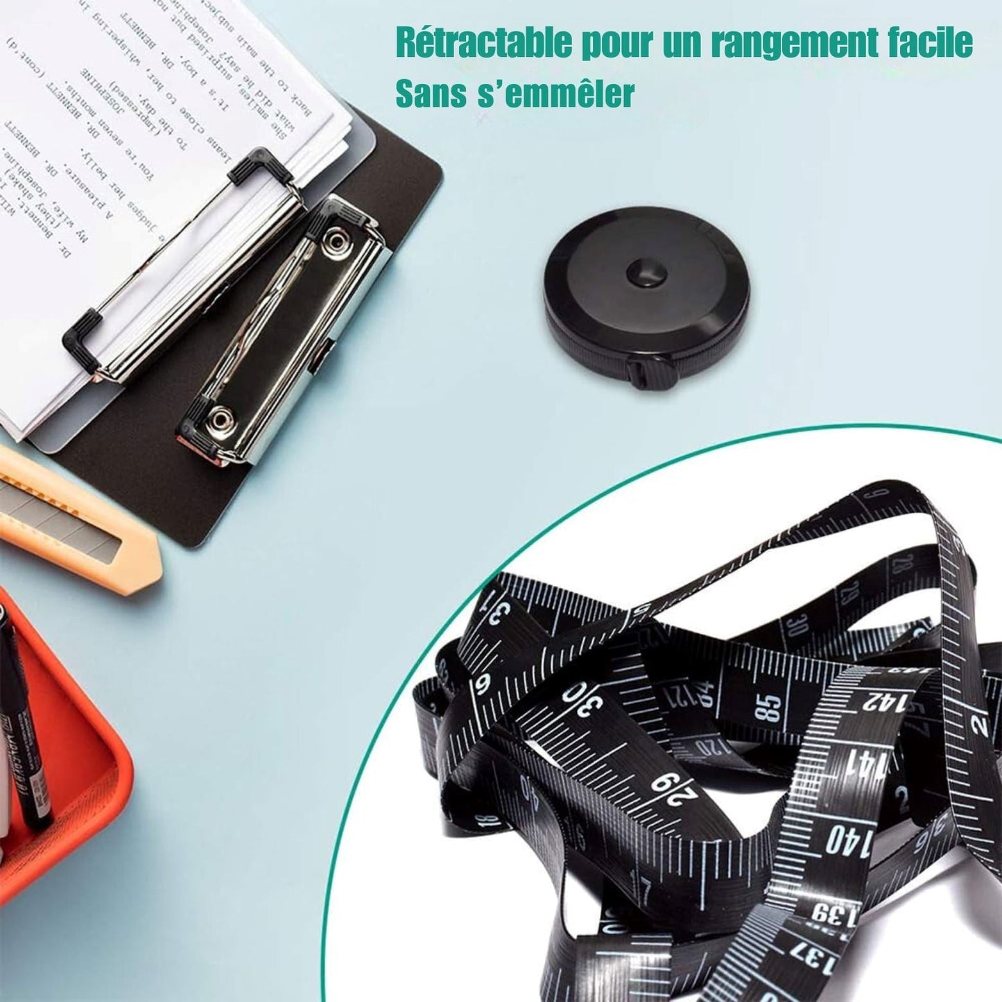 Mètre Ruban - TapeMini™ - Noir - Outils Box